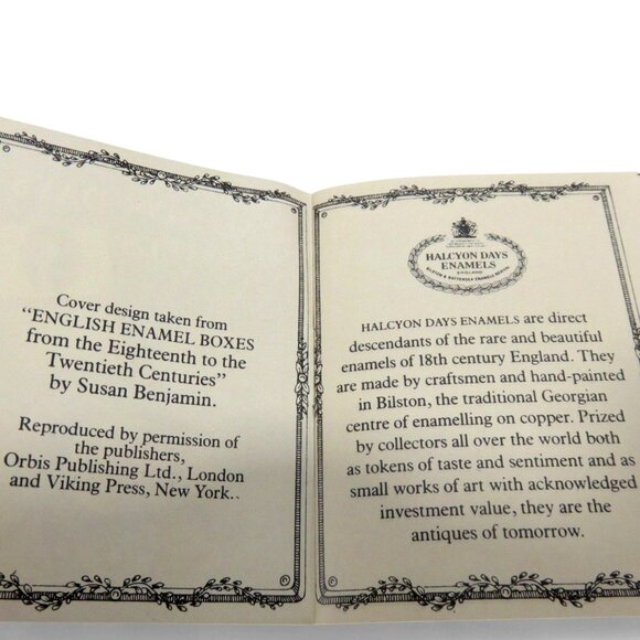 1983 A Year To Remember HALCYON DAYS Enamel Trinket Box and Presentation Case - Picture 9 of 11